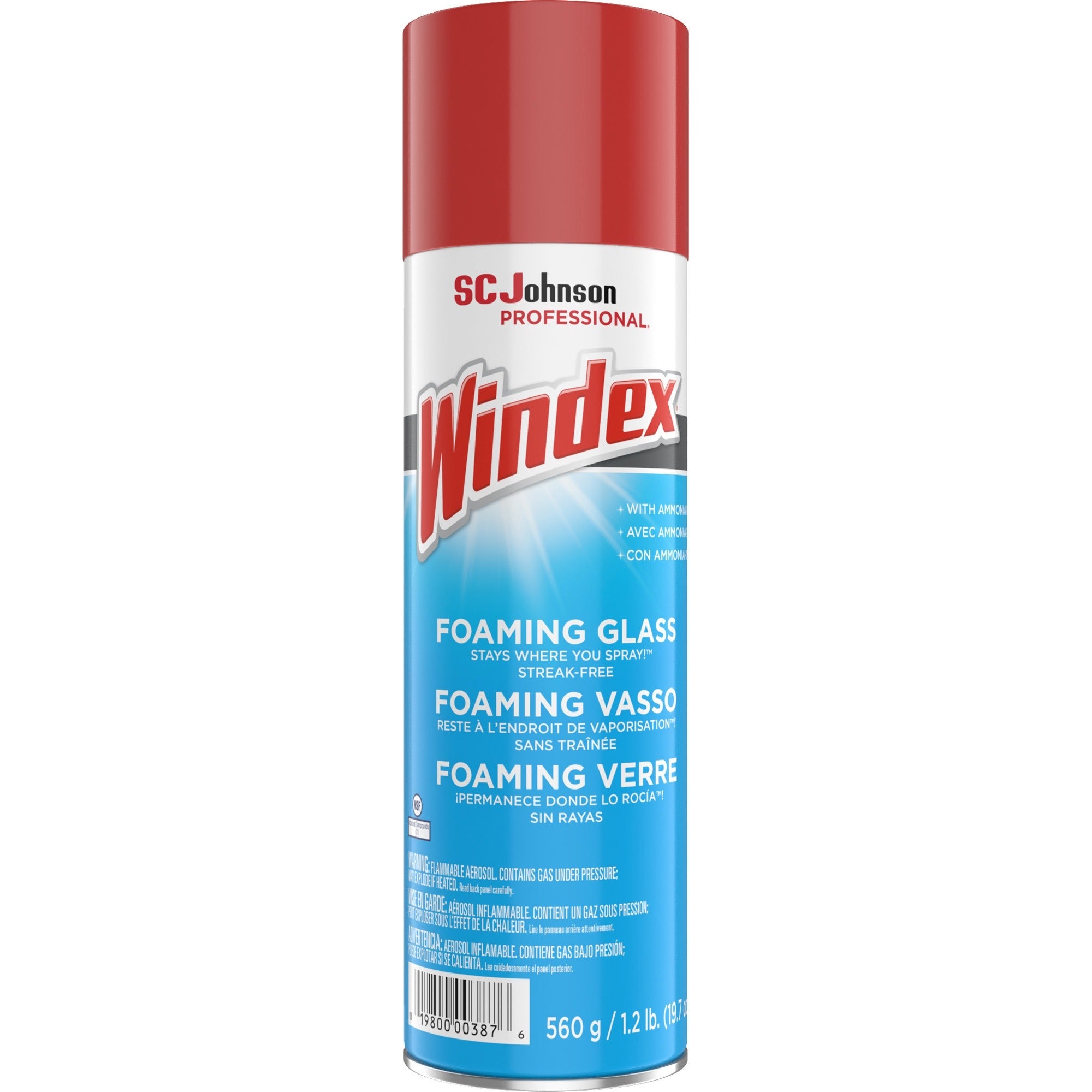 windex-foaming-glass-cleaner-197-fl-oz-06-quart-6-carton-streak-free-versatile-drip-free-white_sjn333813ct - 1