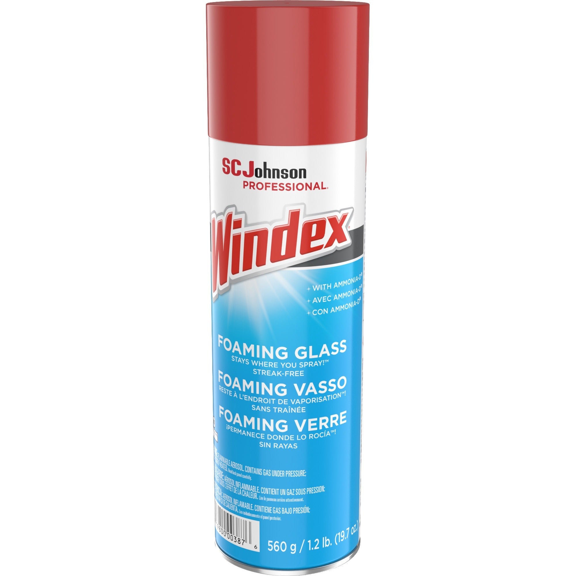 windex-foaming-glass-cleaner-197-fl-oz-06-quart-6-carton-streak-free-versatile-drip-free-white_sjn333813ct - 2