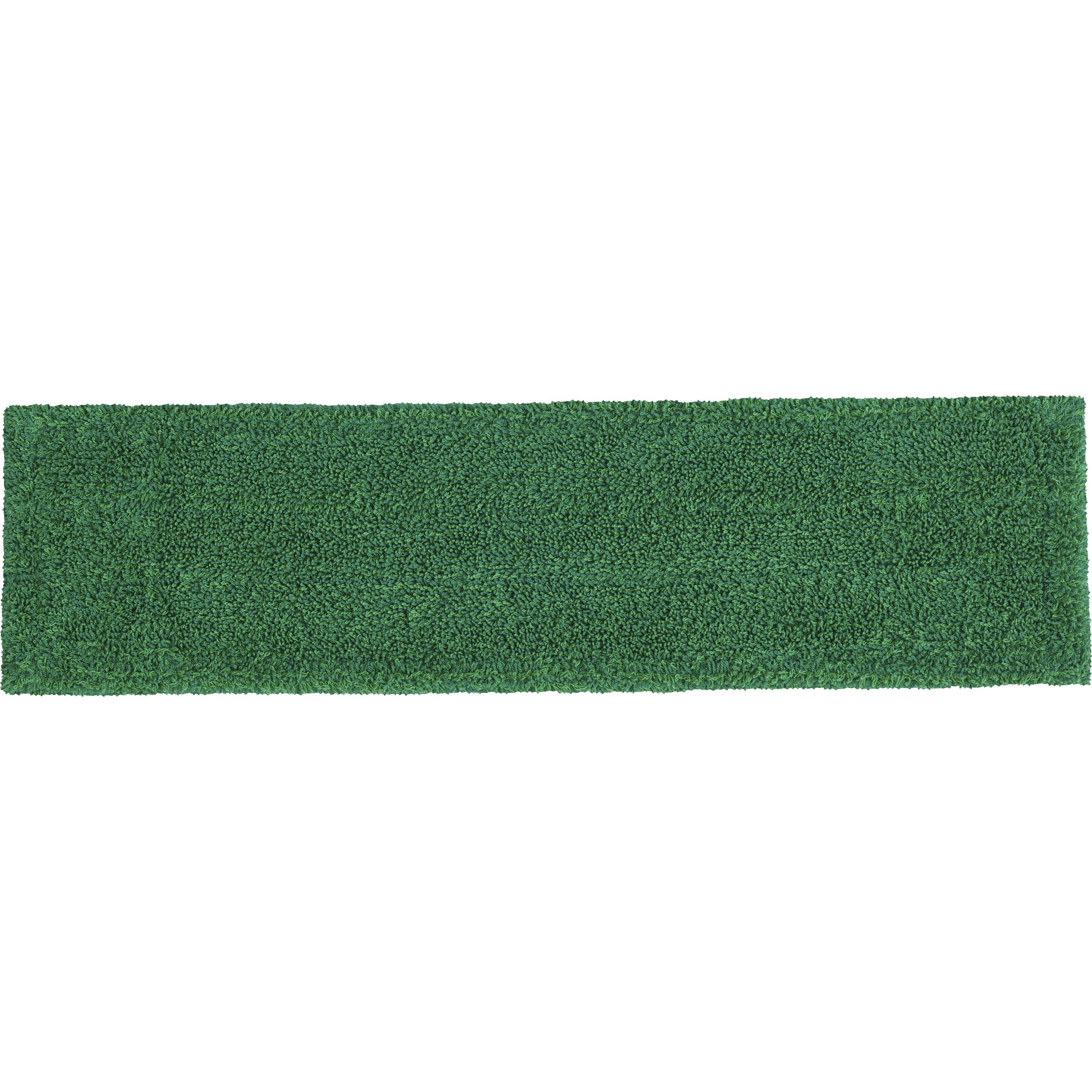rubbermaid-commercial-adaptable-flat-mop-microfiber-pad-195-length-x-55-depth-microfiber-green-12-carton_rcp2132431ct - 1