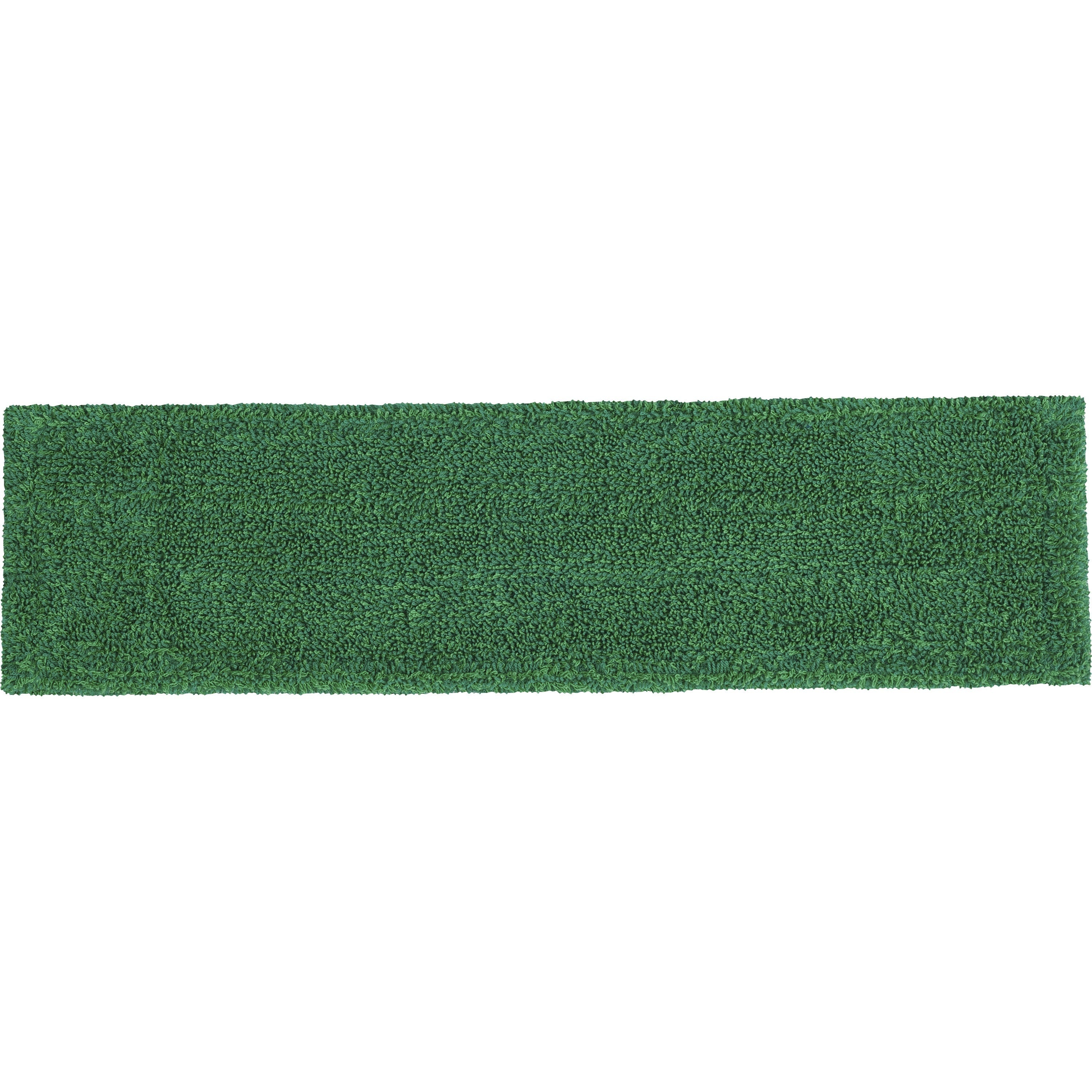 Rubbermaid Commercial Adaptable Flat Mop Microfiber Pad - 19.5" Length x 5.5" Depth - MicroFiber - Green - 1Each