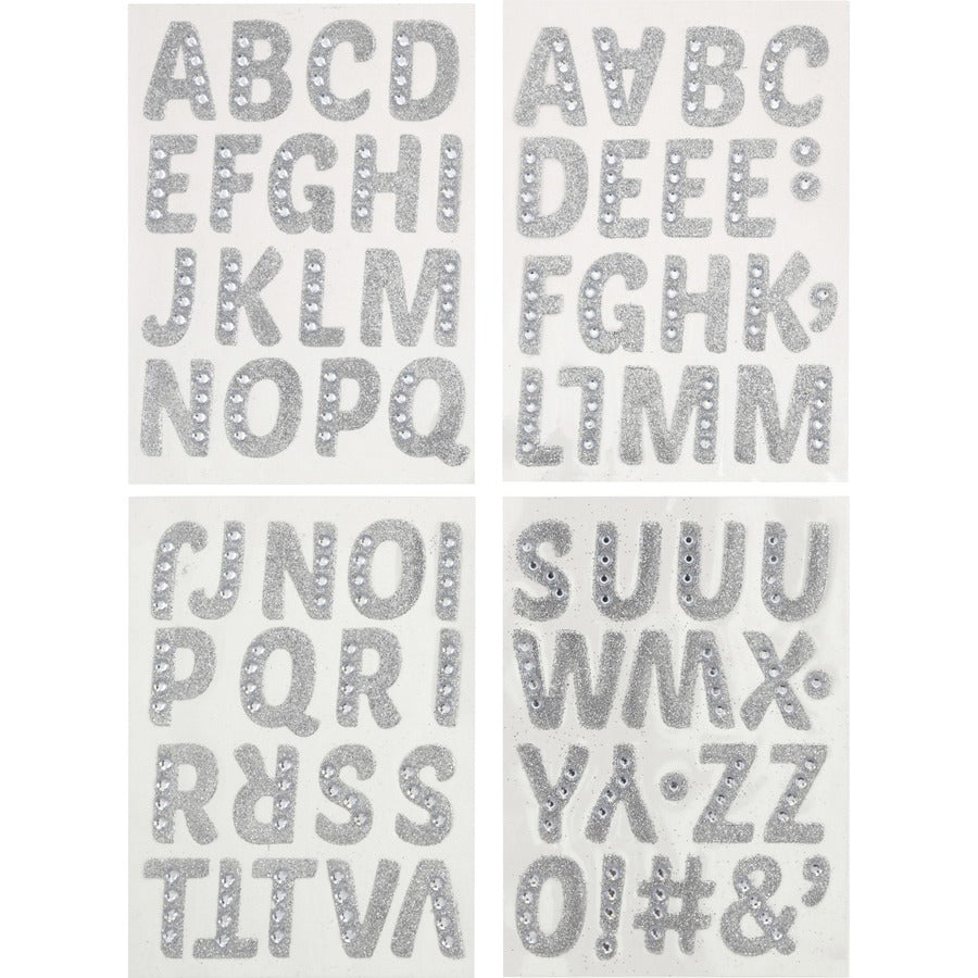 crayola-sparkling-gems-sticker-letters-self-adhesive-125-height-silver-72-pack_pacp1665cra - 3