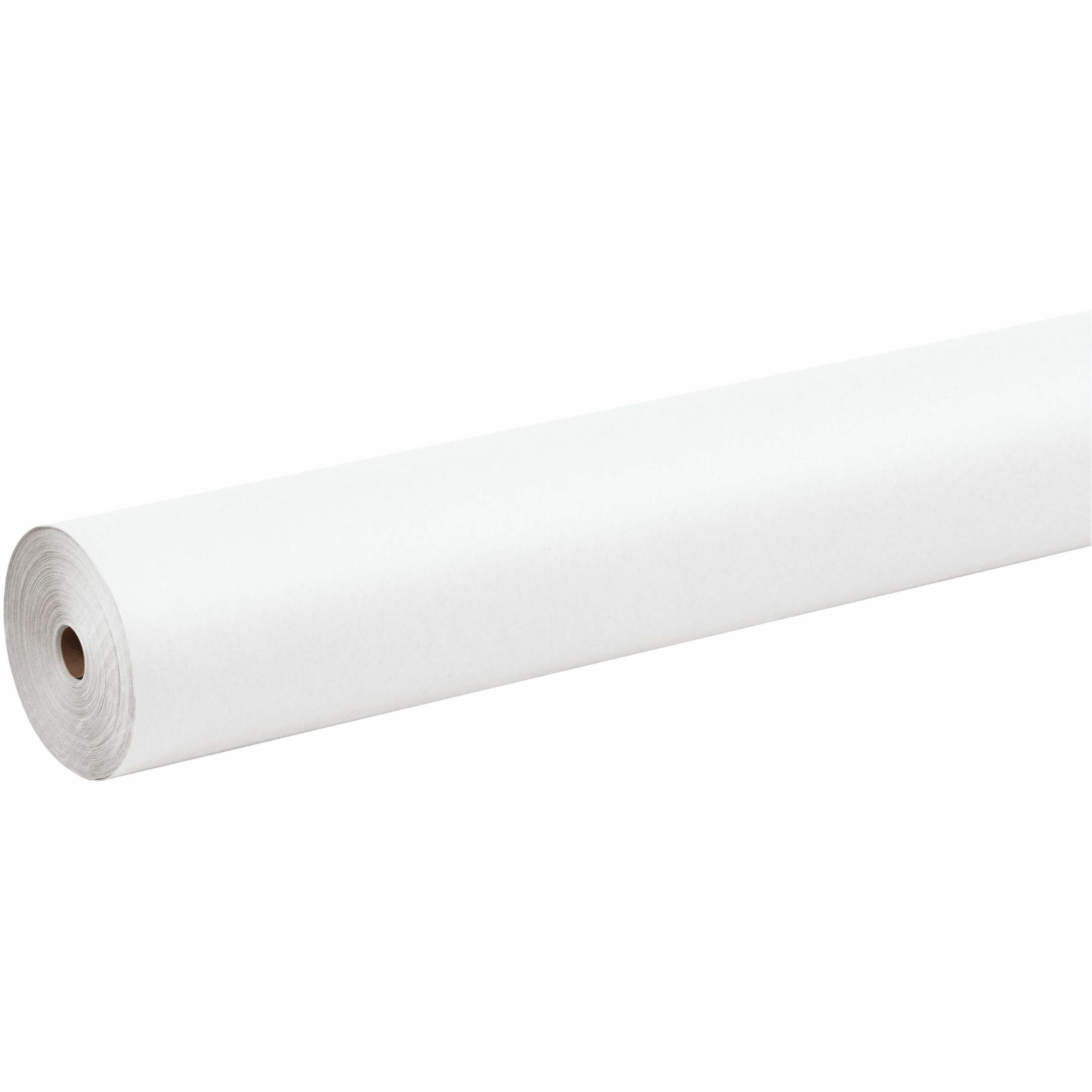 pacon-antimicrobial-paper-rolls-school-drawing-banner-display-office-restaurant-sketching-48width-x-200-ftlength-1-roll-white-paper_pacp1050101 - 1