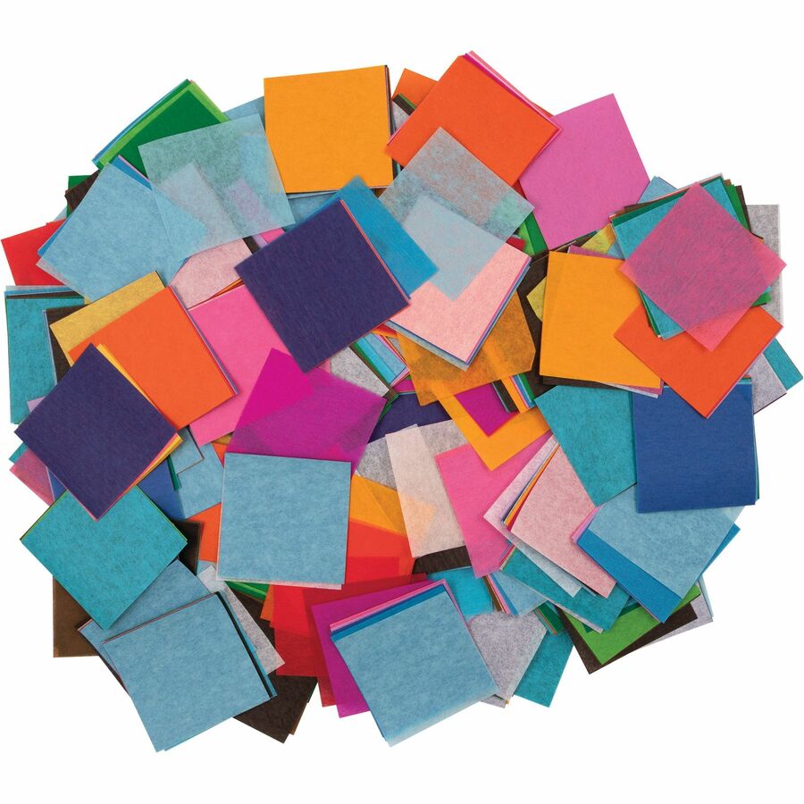 Spectra Art Tissue Deluxe Bleeding - Paint - 24 Each - Cerise, National Blue, Chinese Red, Spring Green, Dark Pink, Scarlet, Magenta, Sky Blue, Orchid, Azure Blue, Seal Brown, ... - Tissue, Paper