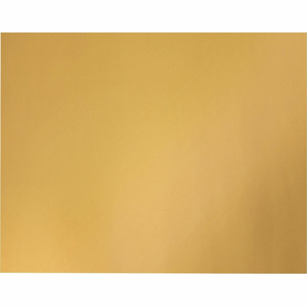 UCreate Metallic Poster Board - Classroom, Poster, Mounting, Project - 25 / Carton - Yellow