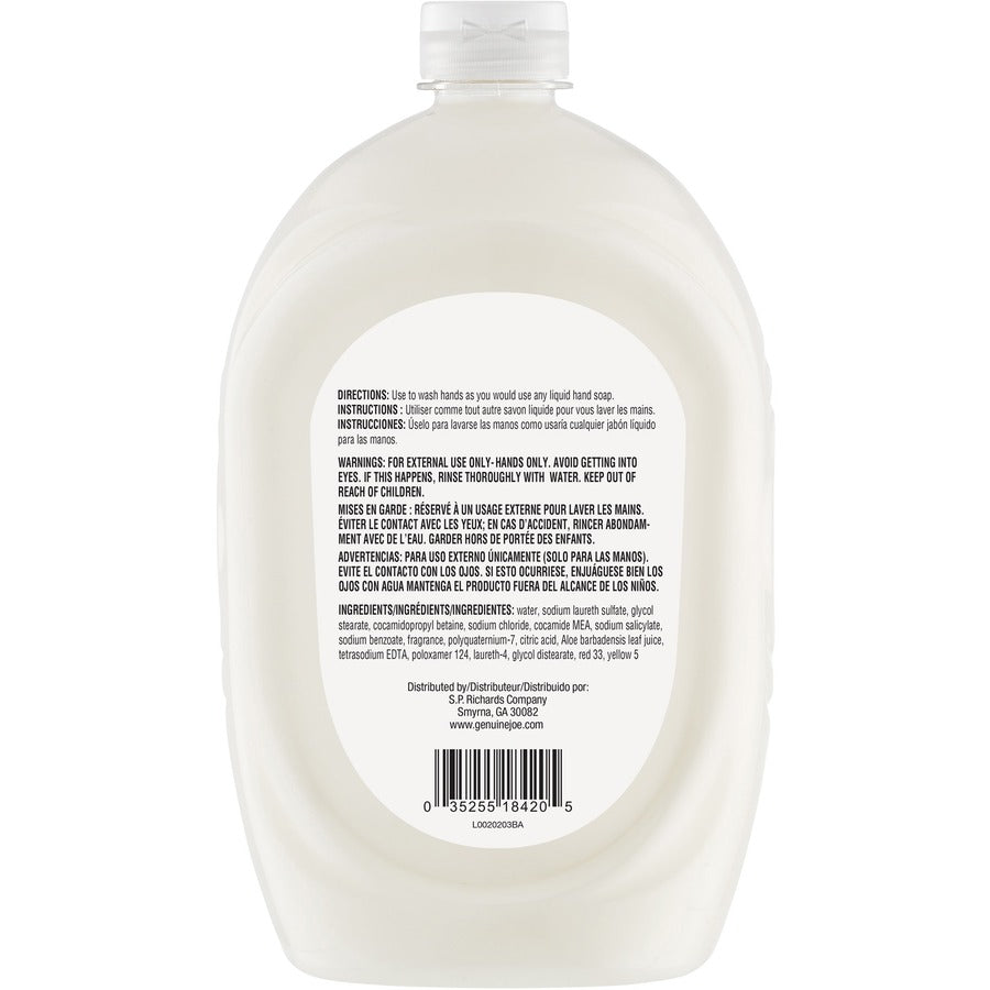 Genuine Joe Lotion Soap - 50 fl oz (1478.7 mL) - Bottle Dispenser - Hand, Skin - White - Anti-irritant - 1 Each