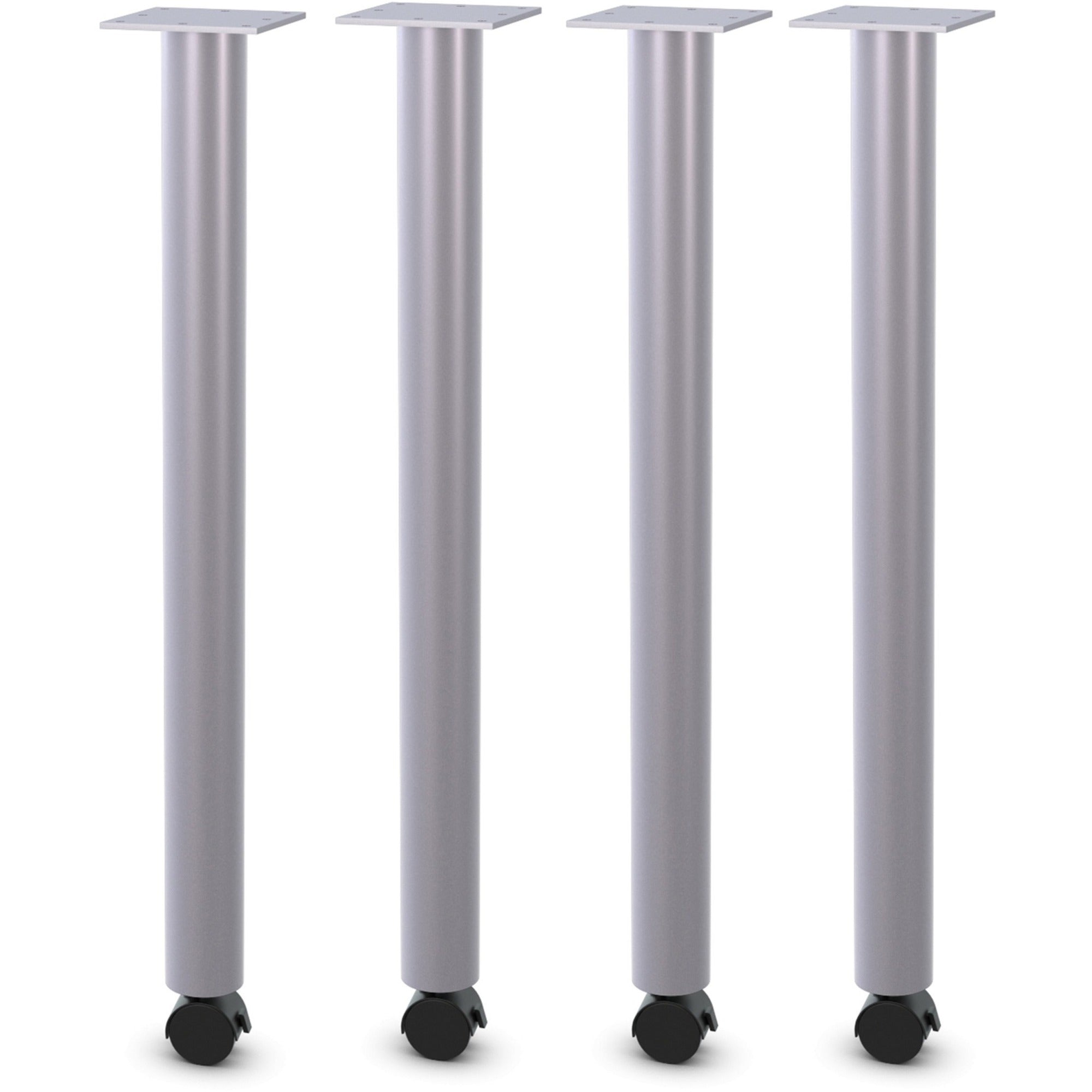lorell-tabletop-post-legs-1-x-2278--2-caster-material-steel-finish-gray_llr60608 - 1