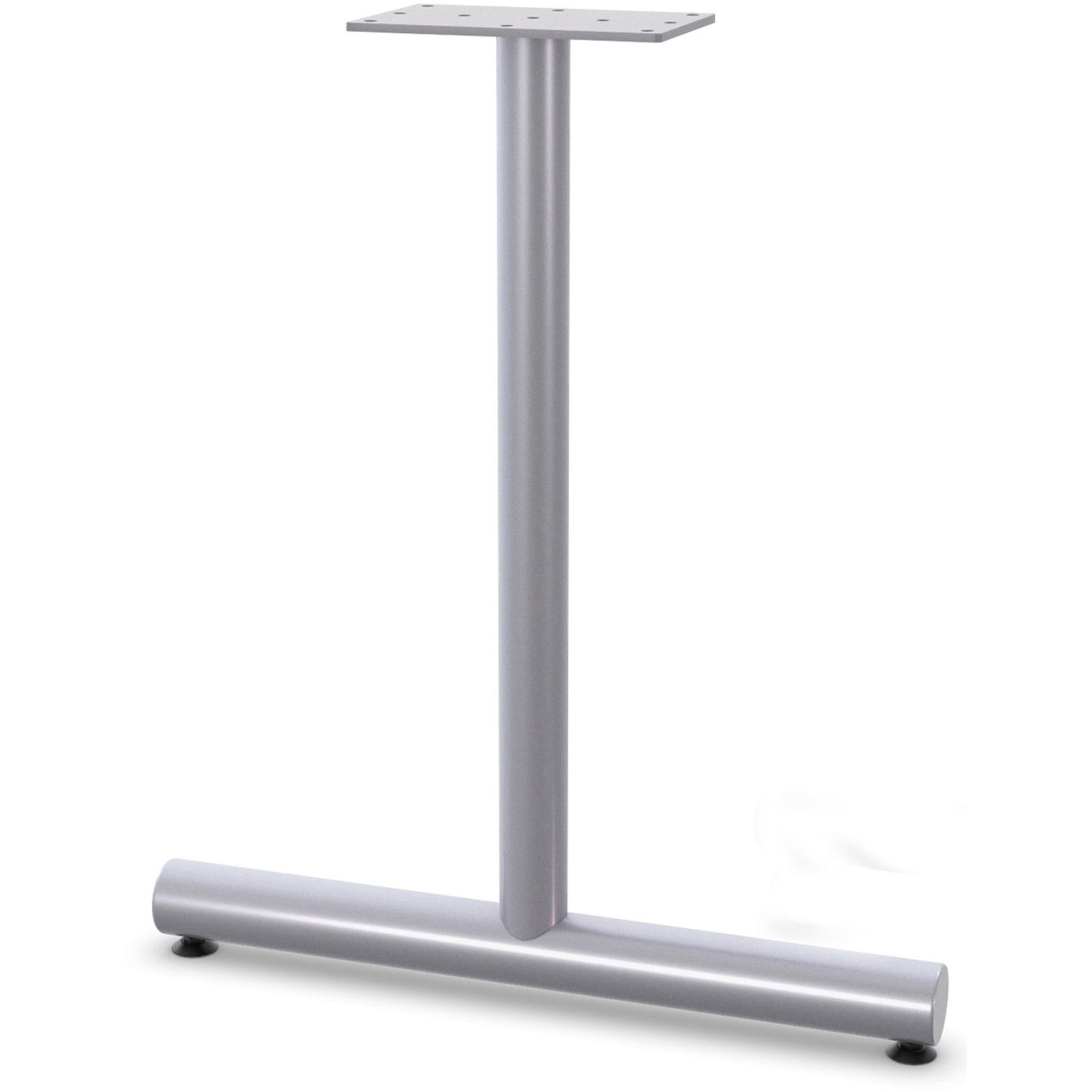 lorell-tabletop-t-leg-base-with-glides-278-x-2-material-tubular-steel-finish-gray_llr60612 - 1