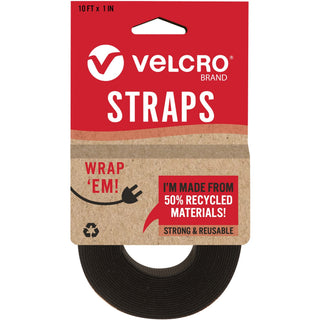 velcro-strapadjustablereusablerecycled1x10black-cable-strap-black-1_vek30188 - 1