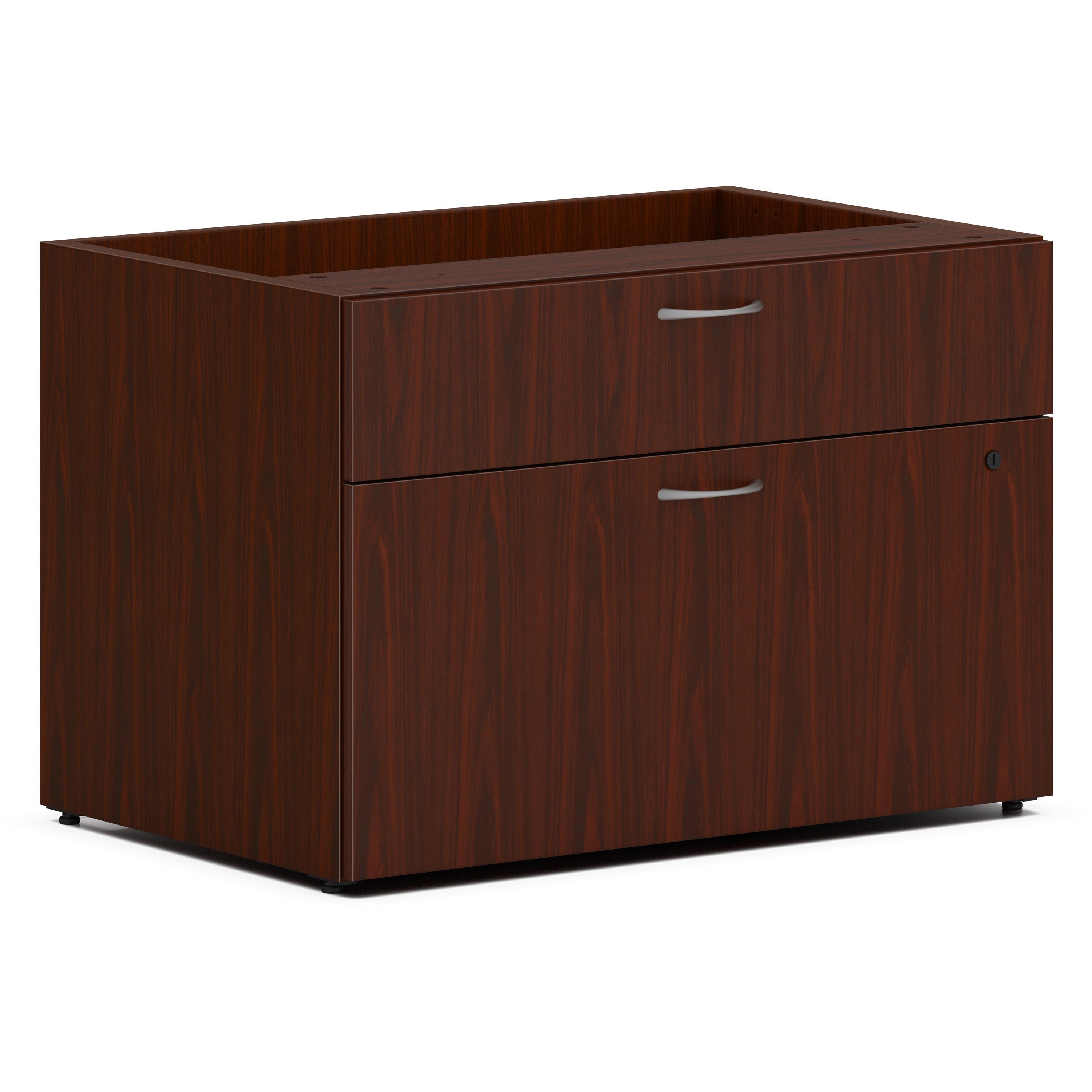 hon-mod-low-personal-credenza-|-2-drawers-|-30w-|-traditional-mahogany-finish-30-x-2021-2-x-storage-file-drawers-finish-traditional-mahogany_honlcl3020bflt1 - 1