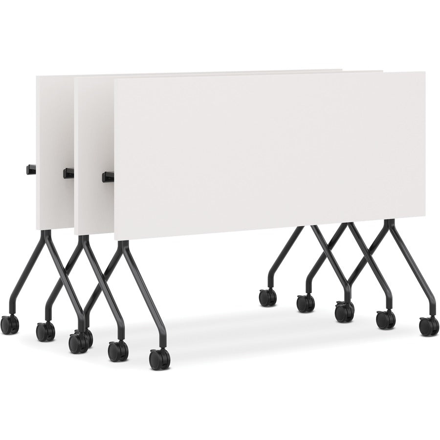 Between Nested Multipurpose Tables, Rectangular, 72w x 24d x 29h, Silver Mesh/Loft
