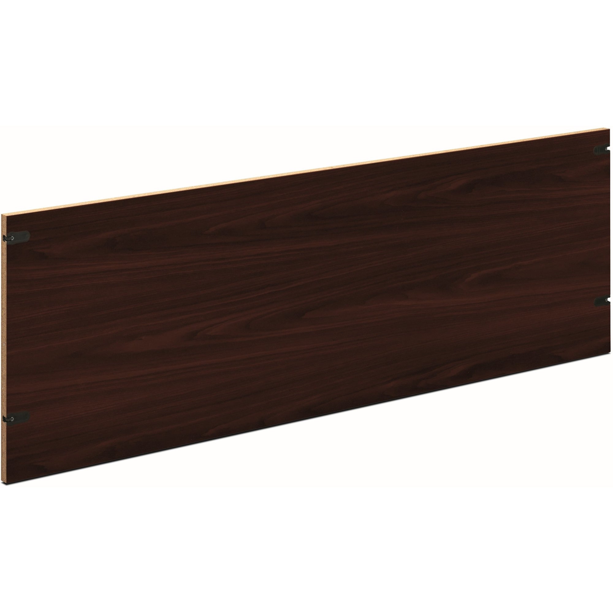 HON 10500 H105854 Back Enclosure - 57.8" x 0.8"18.6" - Flat Edge - Finish: Mahogany