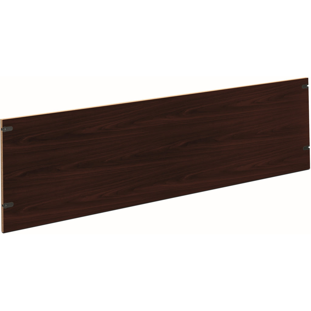 HON 10500 H105856 Back Enclosure - 69.8" x 0.8"18.6" - Flat Edge - Finish: Mahogany