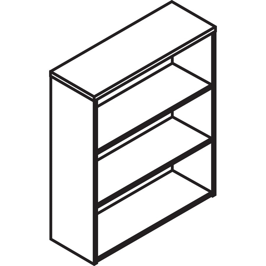 hon-10500-bookcase-36-x-131434-3-shelves-material-laminate-finish-sterling-ash-leveling-glide_hon105533ls1 - 2