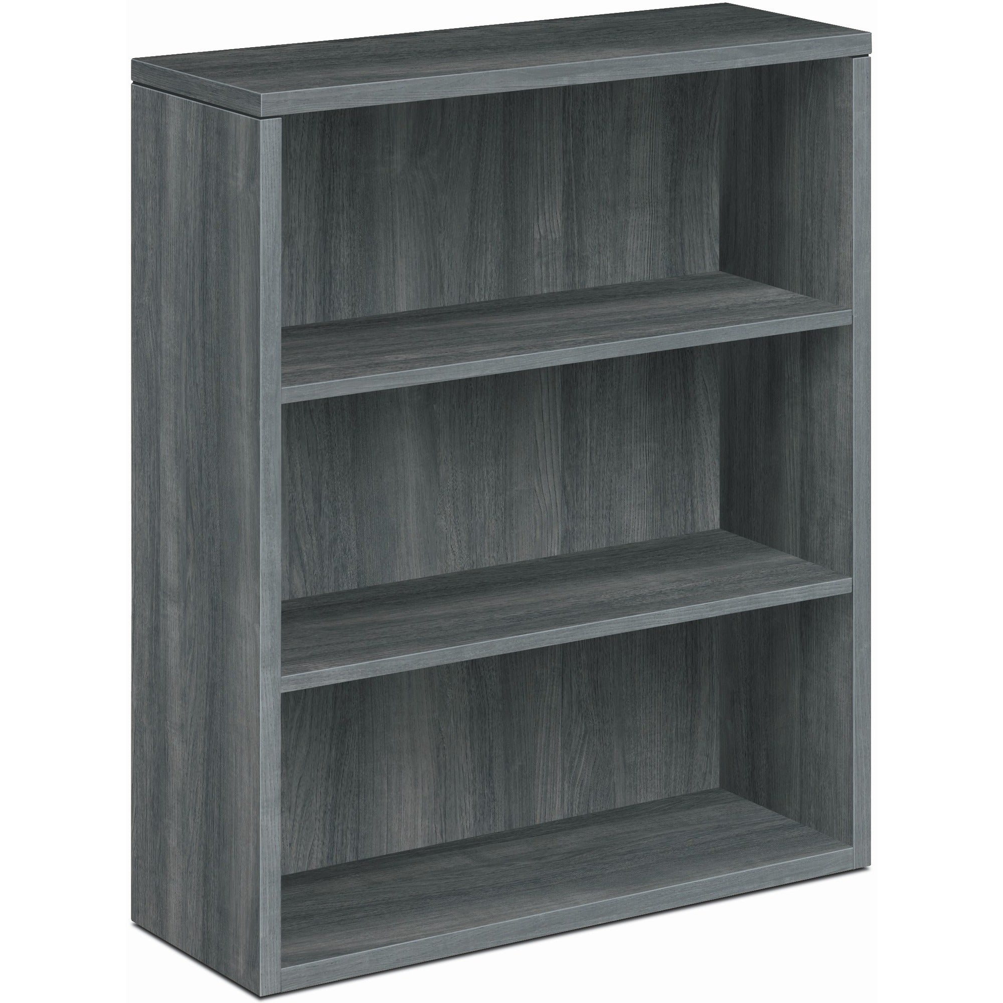 hon-10500-bookcase-36-x-131434-3-shelves-material-laminate-finish-sterling-ash-leveling-glide_hon105533ls1 - 1