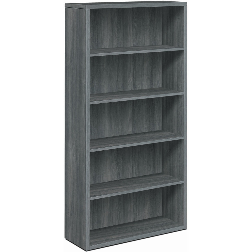 hon-10500-bookcase-36-x-13171-5-shelves-material-laminate-finish-sterling-ash-leveling-glide_hon105535ls1 - 1