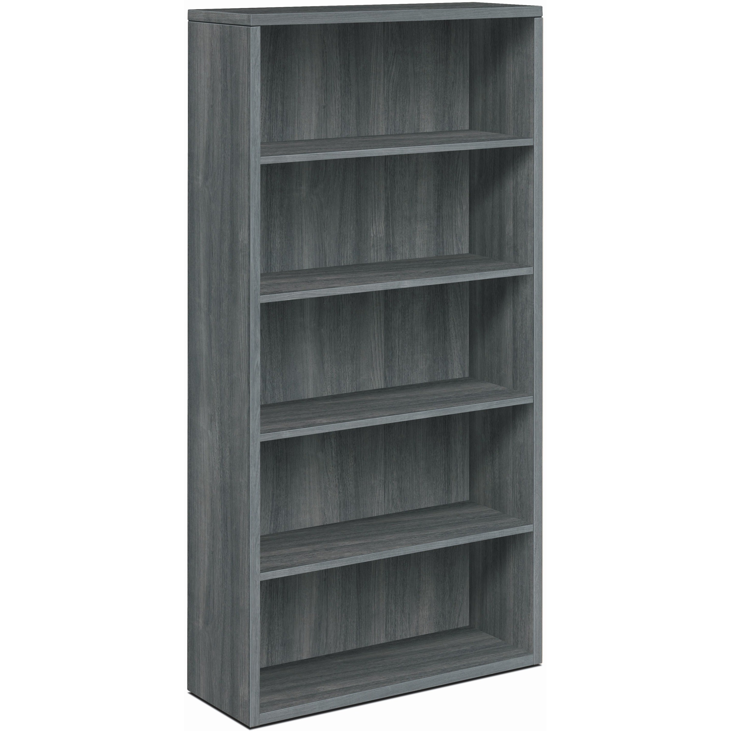 hon-10500-bookcase-36-x-13171-5-shelves-material-laminate-finish-sterling-ash-leveling-glide_hon105535ls1 - 1