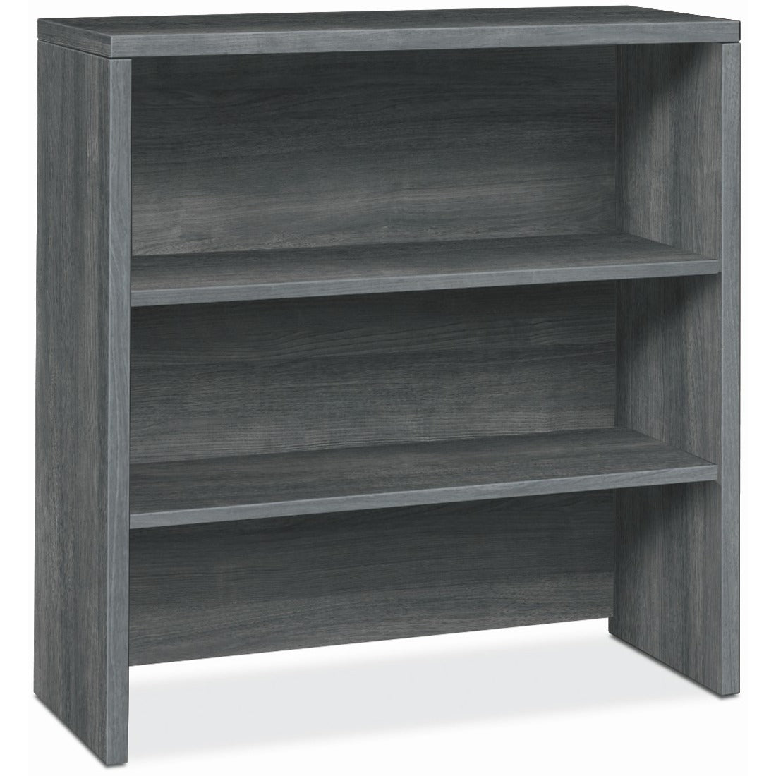 hon-10500-bookcase-36-x-146371-2-shelves-material-laminate-finish-sterling-ash-leveling-glide-adjustable-shelf-cable-management_hon105292ls1 - 1
