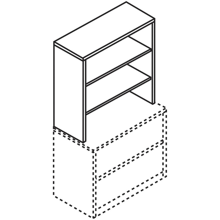 hon-10500-bookcase-36-x-146371-2-shelves-material-laminate-finish-sterling-ash-leveling-glide-adjustable-shelf-cable-management_hon105292ls1 - 3