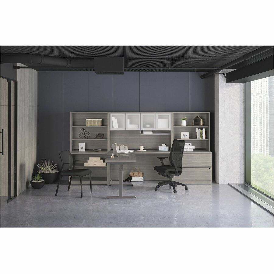 HON 10500 H105904L Pedestal Credenza - 72" x 24"29.5" - 2 x File Drawer(s)Left Side - Finish: Sterling Ash