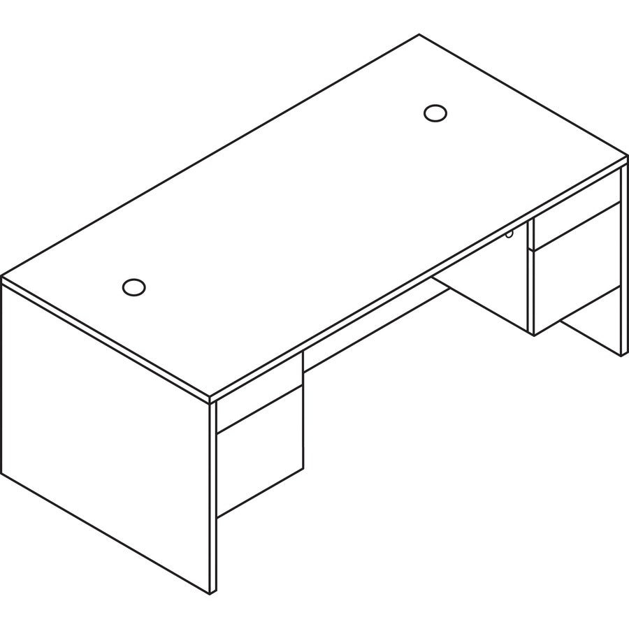 hon-10500-h10573-pedestal-desk-60-x-30295-4-x-box-file-drawers-double-pedestal-finish-sterling-ash_hon10573ls1 - 2