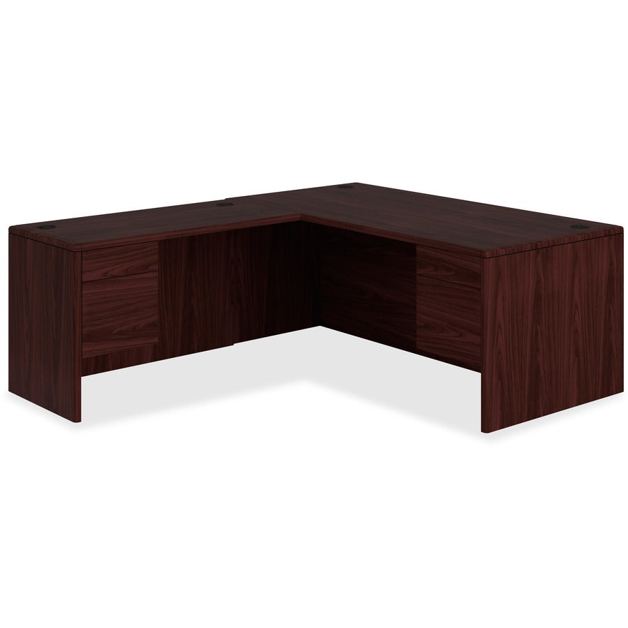 HON 10700 H10785R Pedestal Credenza - 72" x 36"29.5" - 2 x Box, File Drawer(s)Right Side - Waterfall Edge - Finish: Mahogany - 