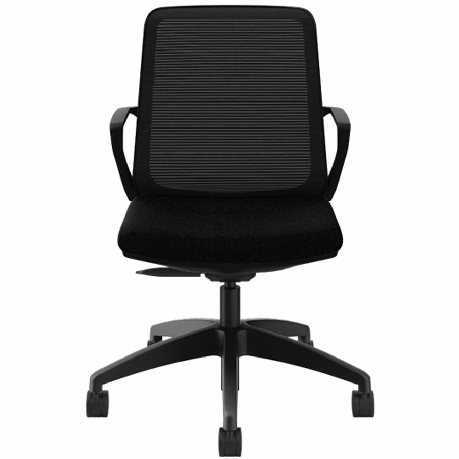Cliq Office Chair, Supports Up to 300 lb, 17" to 22" Seat Height, Black Seat/Back, Black Base, Ships in 7-10 Business Days