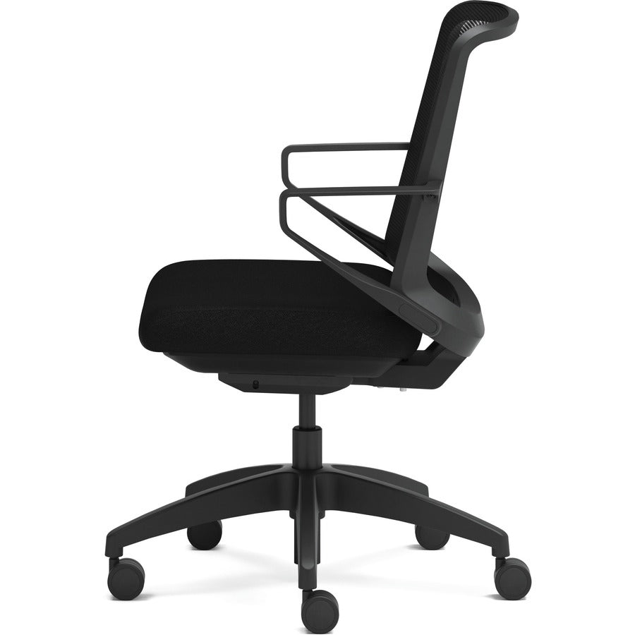 Cliq Office Chair, Supports Up to 300 lb, 17" to 22" Seat Height, Black Seat/Back, Black Base, Ships in 7-10 Business Days