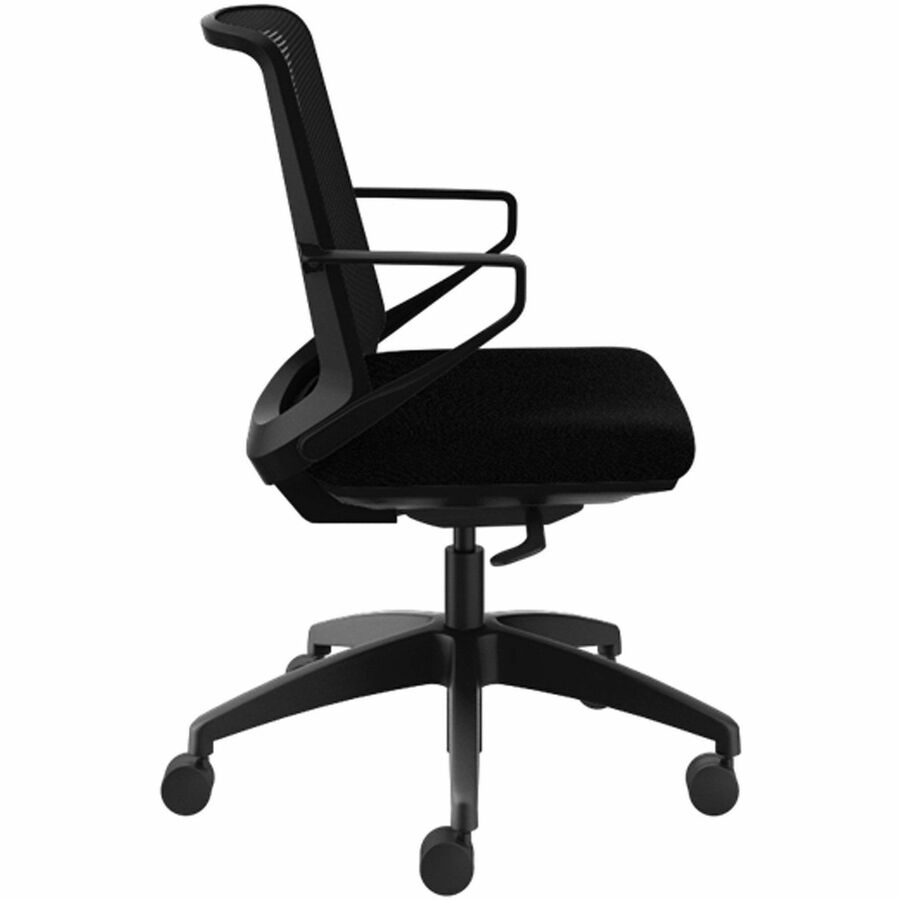 Cliq Office Chair, Supports Up to 300 lb, 17" to 22" Seat Height, Black Seat/Back, Black Base, Ships in 7-10 Business Days