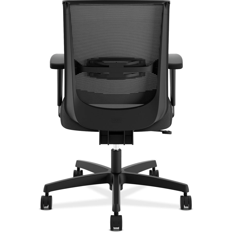 Convergence Mid-Back Task Chair, Swivel-Tilt, Supports Up to 275 lb, 15.75" to 20.13" Seat Height, Black