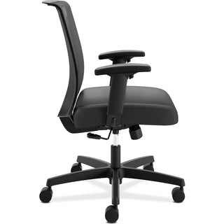 Convergence Mid-Back Task Chair, Swivel-Tilt, Supports Up to 275 lb, 15.75" to 20.13" Seat Height, Black