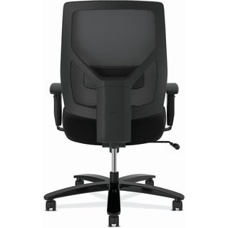 Crio Big and Tall Mid-Back Task Chair, Supports Up to 450 lb, 18" to 22" Seat Height, Black