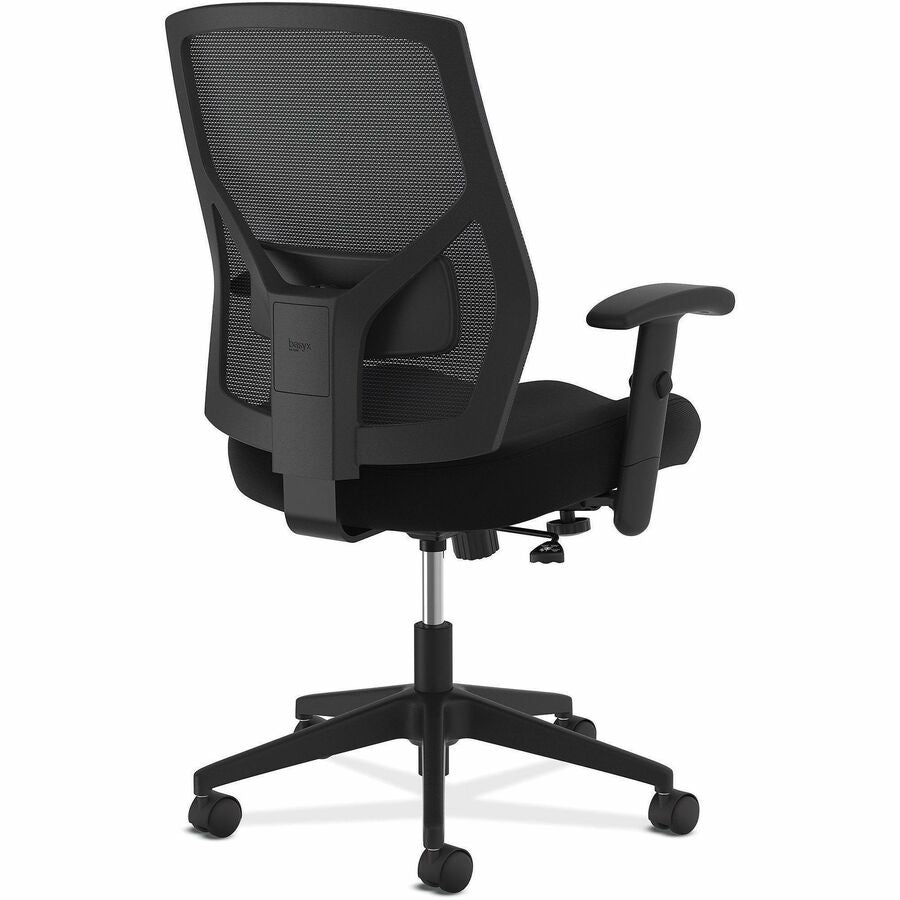 VL581 High-Back Task Chair, Supports Up to 250 lb, 18" to 22" Seat Height, Black
