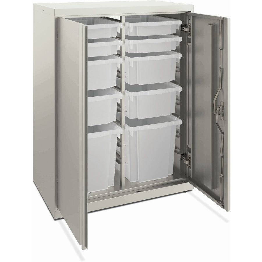 HON Flagship HFMSC183930RWB Storage Cabinet - 30" x 39" - Lockable, Leveling Glide, Removable Lock, Key Lock, Modular - Loft - Loft