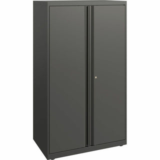 HON Flagship HFMSC185230RWB Storage Cabinet - 30" x 52" - Lockable, Leveling Glide, Removable Lock, Key Lock, Modular - Charcoal - Charcoal