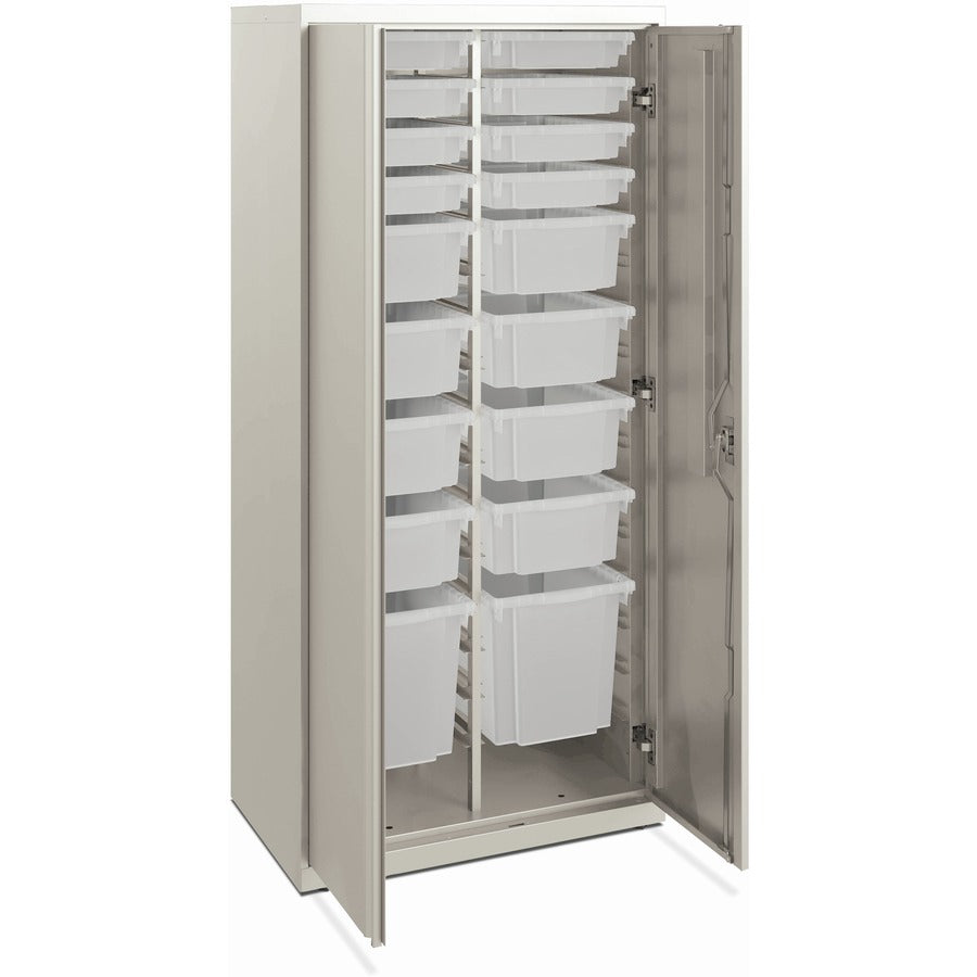 hon-flagship-hfmsc186430rwb-storage-cabinet-30-x-64-lockable-leveling-glide-removable-lock-key-lock-modular-loft-loft_honsc186430lglo - 2