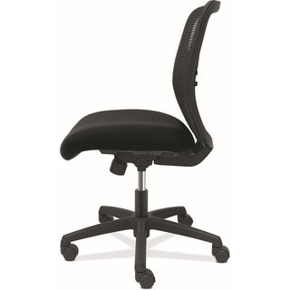 Gateway Mid-Back Task Chair, Supports Up to 250 lb, 17" to 22" Seat Height, Black