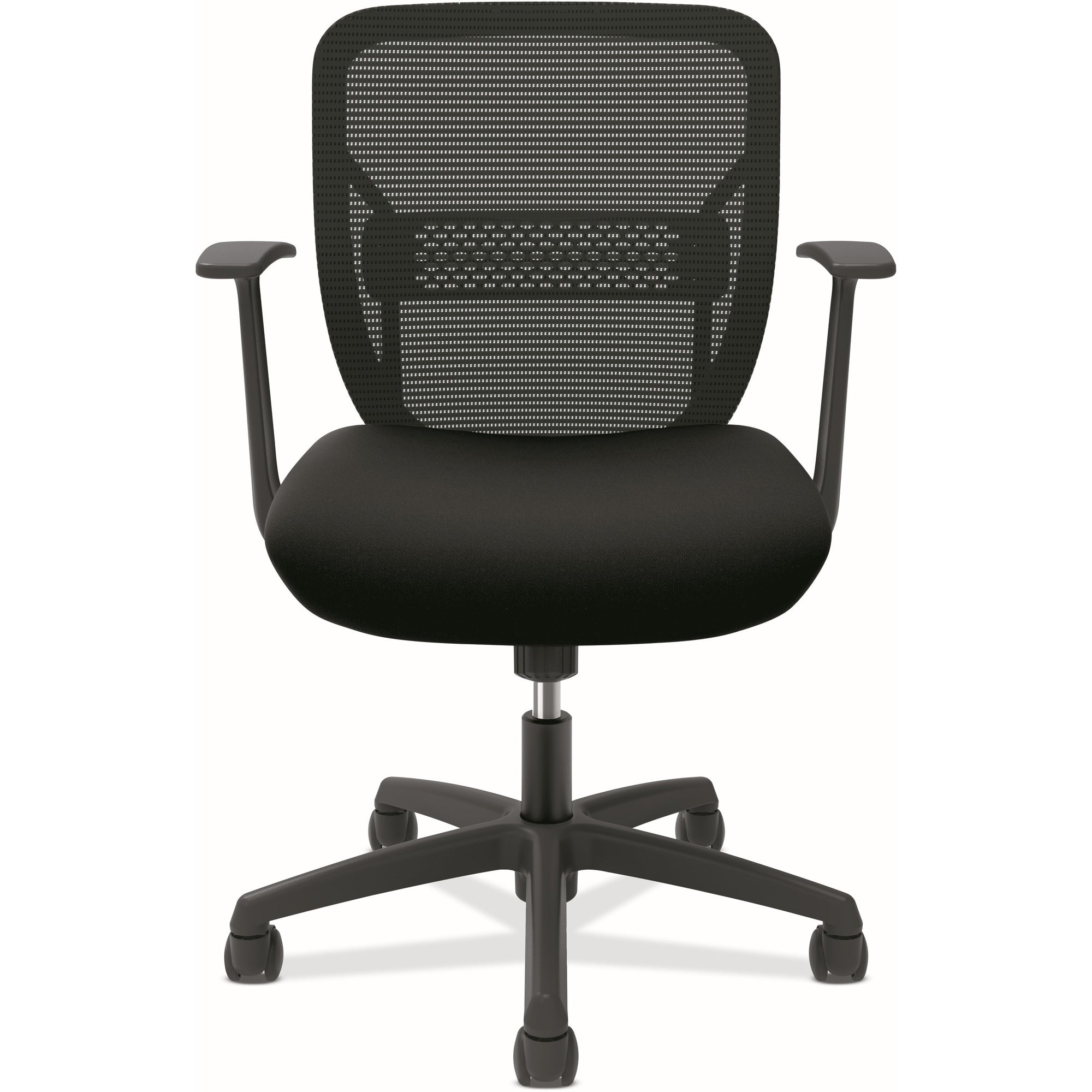 Gateway Mid-Back Task Chair, Supports Up to 250 lb, 17" to 22" Seat Height, Black