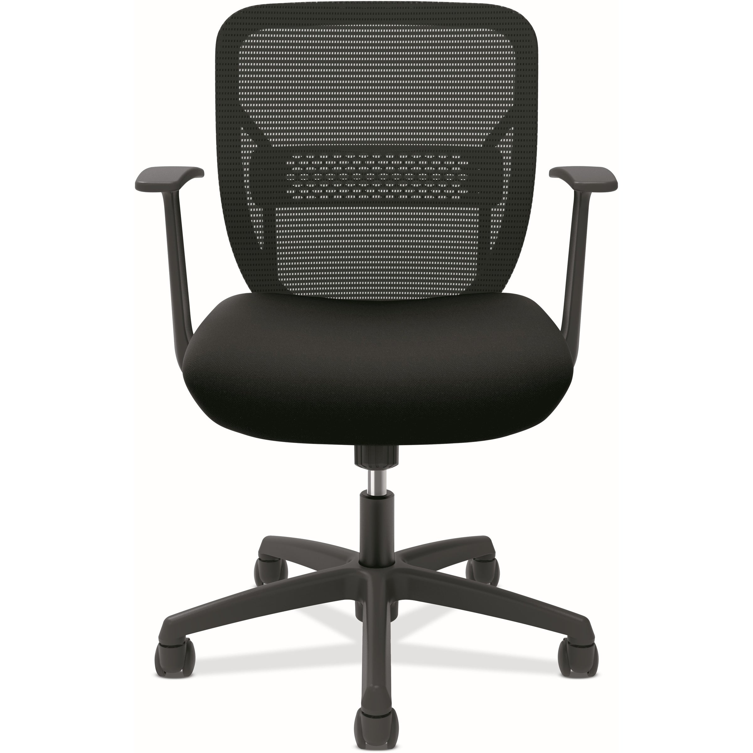 Gateway Mid-Back Task Chair, Supports Up to 250 lb, 17" to 22" Seat Height, Black