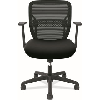 Gateway Mid-Back Task Chair, Supports Up to 250 lb, 17" to 22" Seat Height, Black