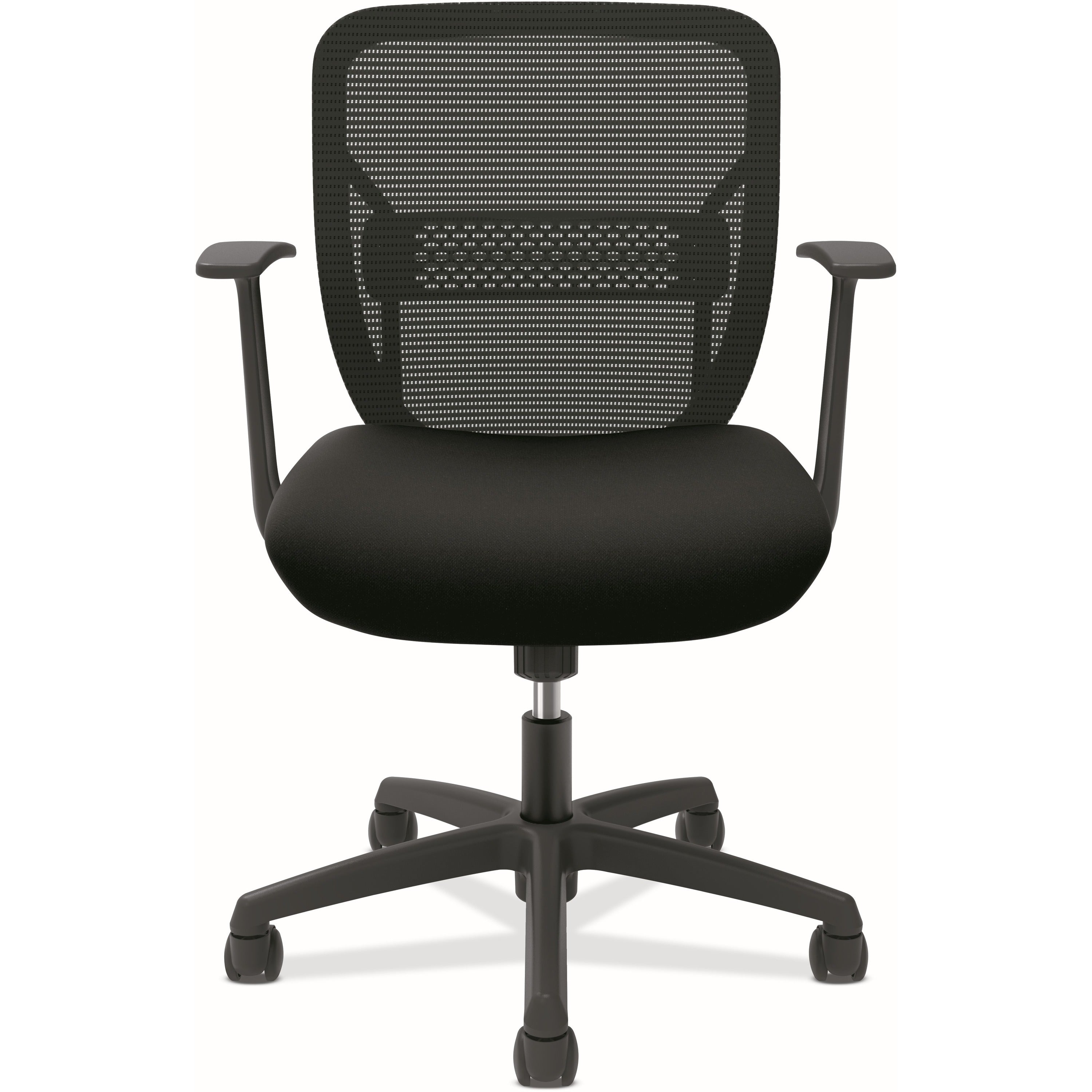 Gateway Mid-Back Task Chair, Supports Up to 250 lb, 17" to 22" Seat Height, Black