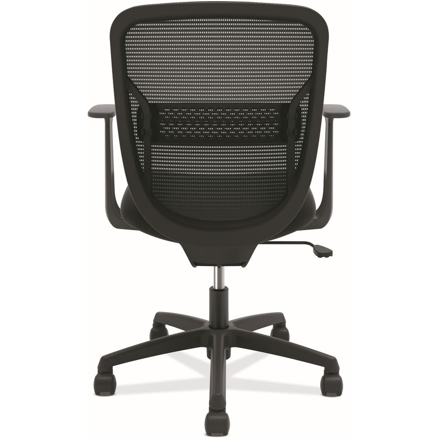 Gateway Mid-Back Task Chair, Supports Up to 250 lb, 17" to 22" Seat Height, Black