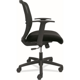 Gateway Mid-Back Task Chair, Supports Up to 250 lb, 17" to 22" Seat Height, Black