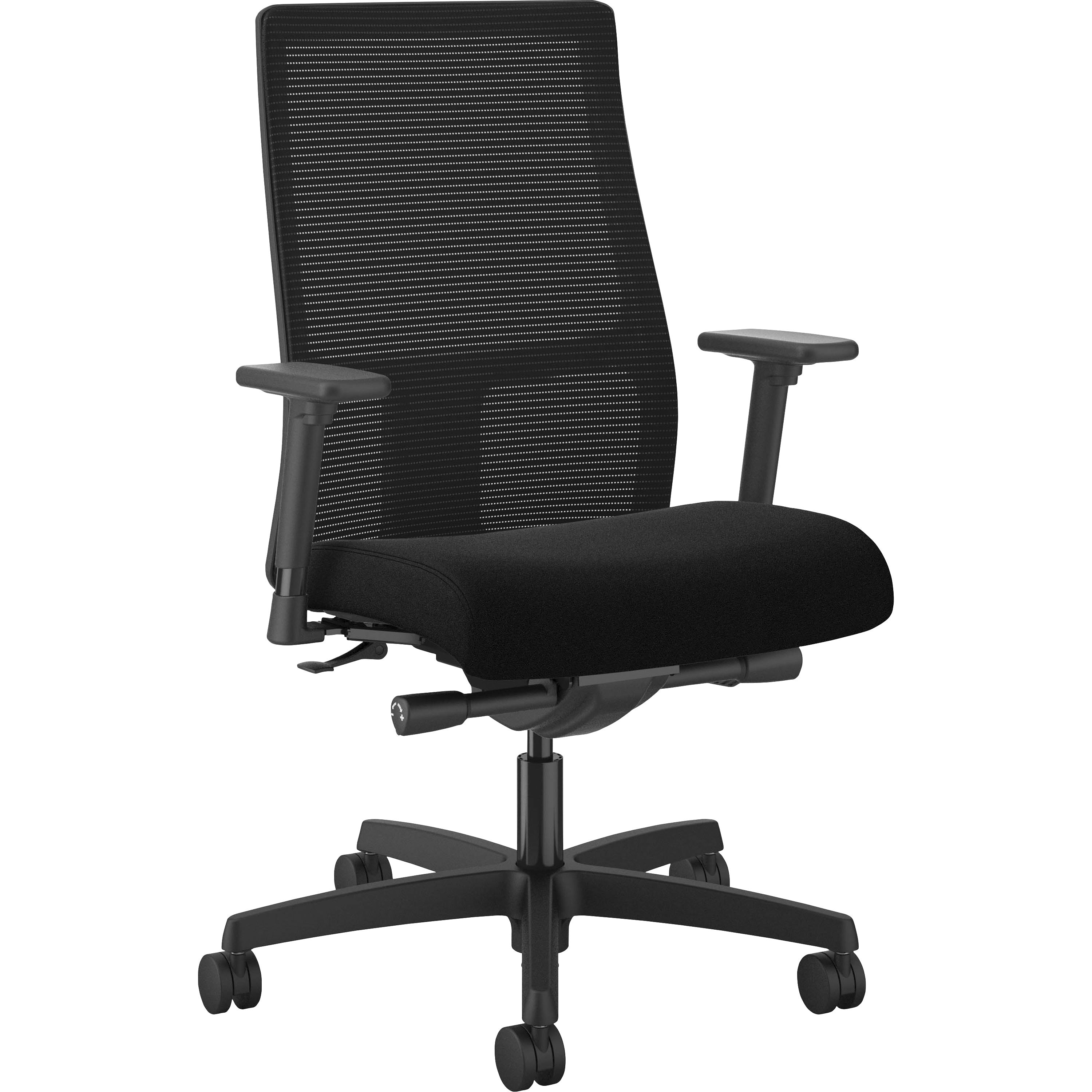 hon-ignition-chair-black-fabric-seat-black-mesh-back-black-frame-mid-back-5-star-base-black_honiw103cu10 - 1