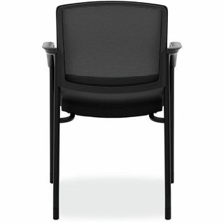 Lota Series Guest Side Chair, 23" x 24.75" x 34.5", Black Seat, Black Back, Black Base