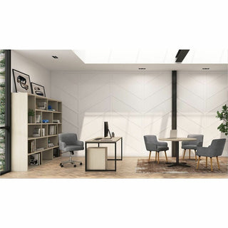 Matter Multipurpose Chair, 23" x 24.8" x 34", Light Gray Seat/Back, Natural Wood Base, Ships in 7-10 Business Days
