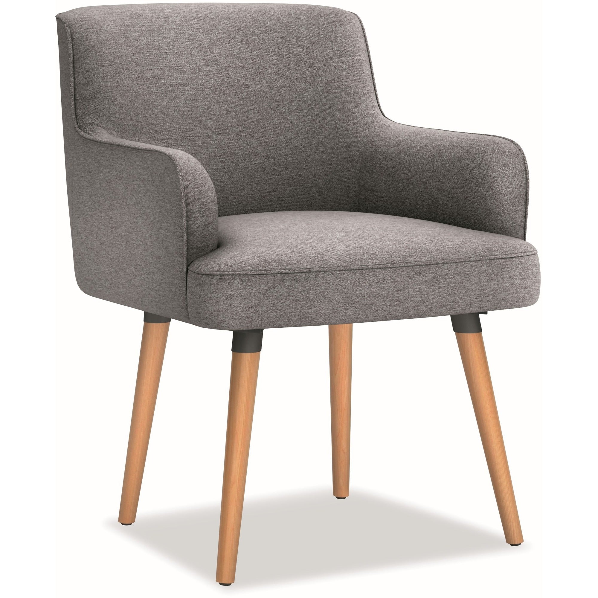 Matter Multipurpose Chair, 23" x 24.8" x 34", Light Gray Seat/Back, Natural Wood Base, Ships in 7-10 Business Days