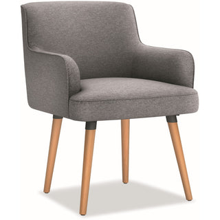 Matter Multipurpose Chair, 23" x 24.8" x 34", Light Gray Seat/Back, Natural Wood Base, Ships in 7-10 Business Days