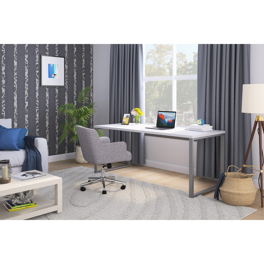 Matter Multipurpose Chair, 23" x 24.8" x 34", Light Gray Seat, Light Gray Back, Chrome Base, Ships in 7-10 Business Days