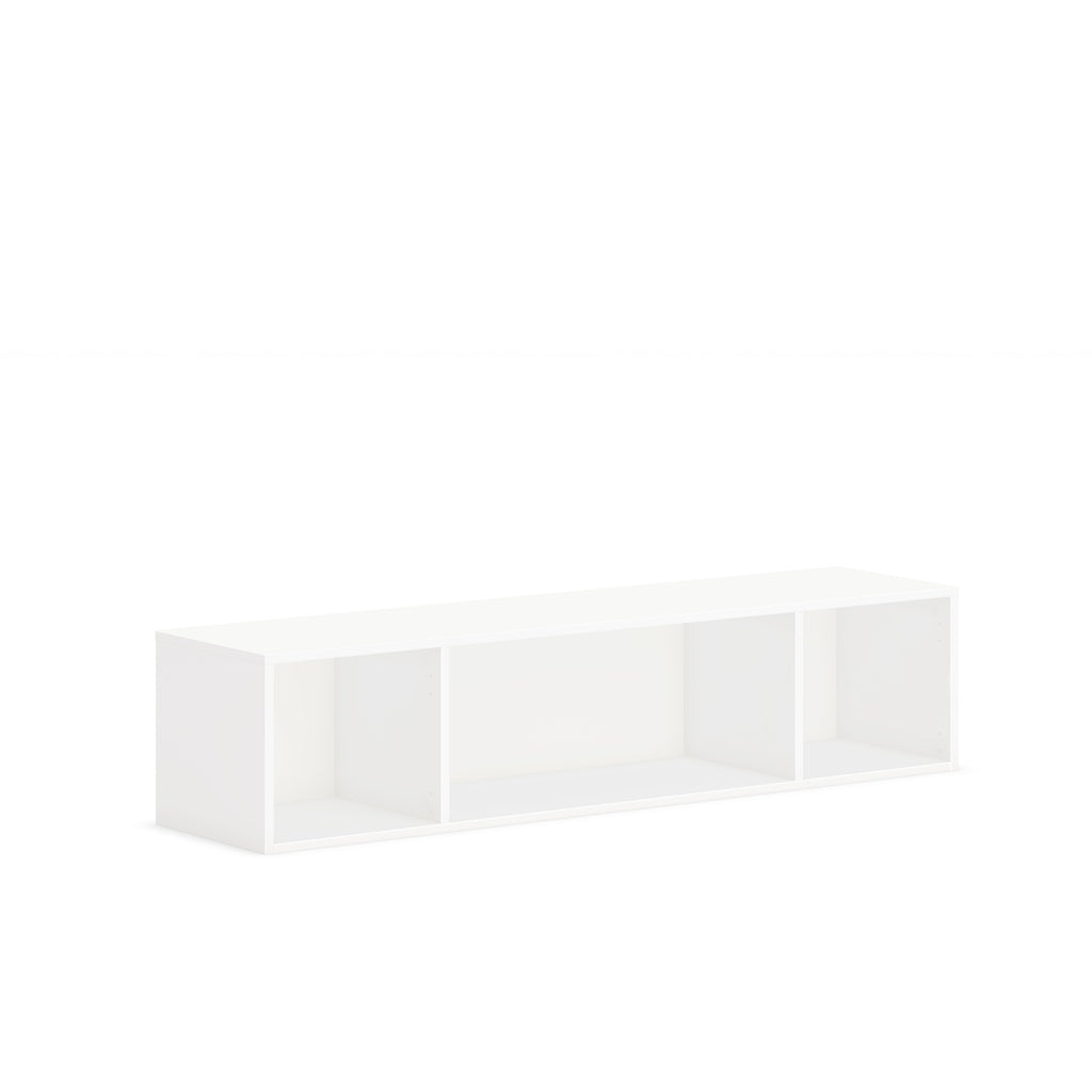 HON Mod Wall Mounted Storage | Open | 60"W | Simply White Finish - 60" x 14"39.8" - Finish: Simply White