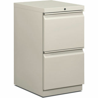 Mobile Pedestals, Left or Right, 2 Legal/Letter-Size File Drawers, Light Gray, 15" x 20" x 28